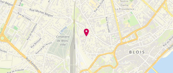 Plan de MASQUILIER René, 38 Rue de la Garenne, 41000 Blois