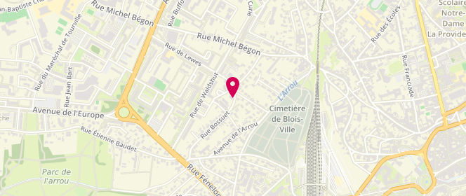 Plan de CHAMBENOIT Benjamin, 46 Rue Bossuet, 41000 Blois