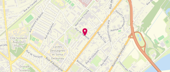 Plan de MONTEIRO Audrey, 8 Rue de Signeulx, 41000 Blois