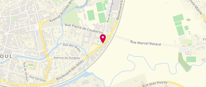 Plan de MÁIRE Maryse, 98 Boulevard des Allies, 70000 Vesoul