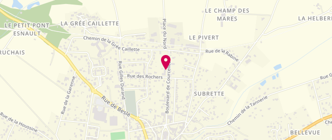 Plan de CARADEUC-LAPORTE Emilie, 32 Boulevard de Courcelles, 44290 Guémené-Penfao