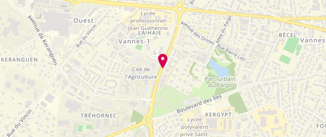 Plan de CRESSARD-DEMOULIN Brigitte, 3 Boulevard du Colonel Rémy, 56000 Vannes