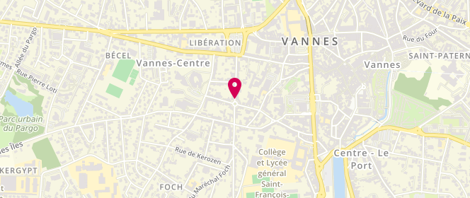 Plan de CHAUDRE Franck, 31 Rue Jeanne d'Arc, 56000 Vannes