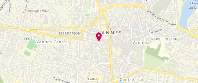 Plan de FARDEL Jean-Armel, 20 Rue du Pot d'Étain, 56000 Vannes