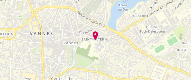Plan de LE DONCHE Annie, 24 Rue du Maréchal Leclerc, 56000 Vannes