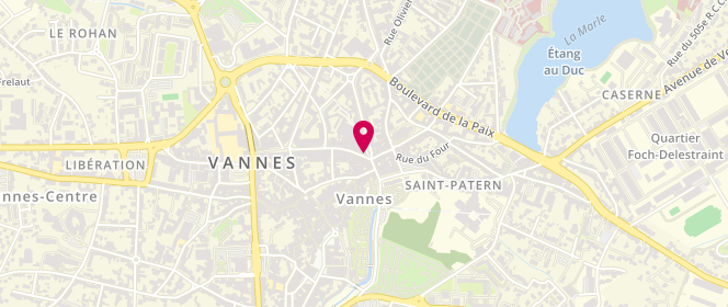 Plan de BERTHOLOM Jean-Luc, 23 Rue du Mene, 56000 Vannes