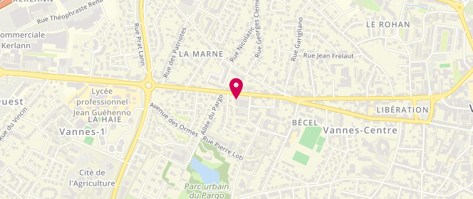 Plan de BERMOND Yves, 10 Rue Jacques de Thezac, 56000 Vannes