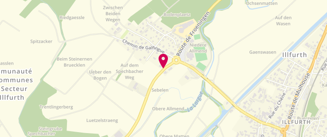 Plan de BLONDE Anne, 26 Bis Route de Spechbach, 68720 Illfurth
