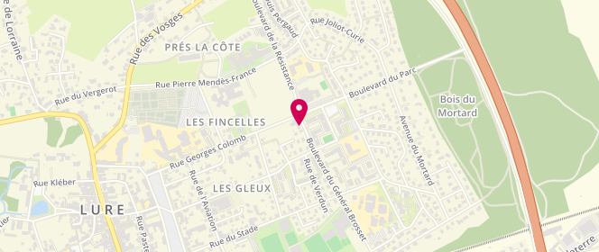 Plan de MOUSSA Antoine, 1 Bis Boulevard du Général Brosset, 70200 Lure