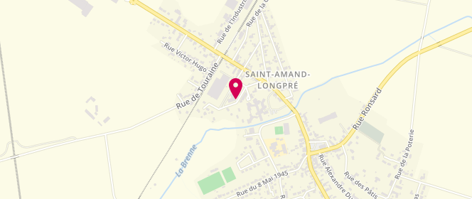 Plan de MALA Laurent, 8 Bis Rue François Mauriac, 41310 Saint-Amand-Longpré
