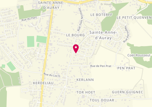 Plan de MARTIN Cécile, 1 Rue Job le Bayon, 56400 Sainte-Anne-d'Auray