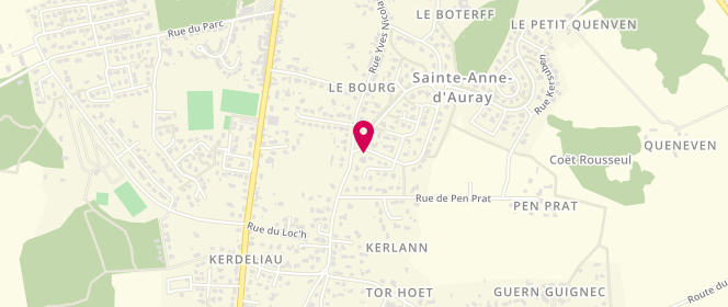 Plan de BONNAURE Céline, 1 Rue Job le Bayon, 56400 Sainte-Anne-d'Auray