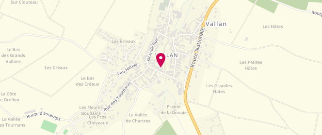 Plan de TRUCHY Valérie, 10 Ter Rue de l'Abreuvoir, 89580 Vallan