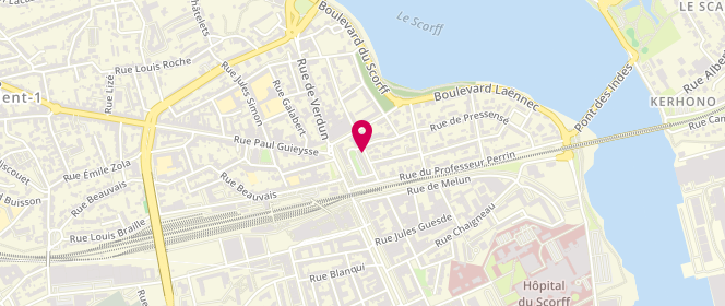 Plan de ROSSARD-TINEL Rozenn, 3 Rue Docteur Roux, 56100 Lorient