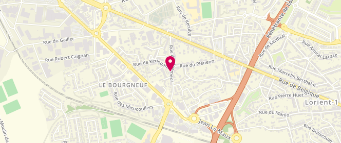 Plan de GUENGANT Aurélie, 23 Rue de Ploemeur, 56100 Lorient
