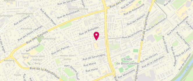 Plan de FAIDHERBE Eric, 11 Rue Henri Dunant, 68200 Mulhouse