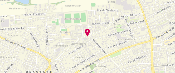Plan de ZELLER Martine, 32 Rue de Kingersheim, 68120 Pfastatt