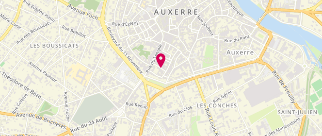 Plan de PARFAIT Sophie, 13 Rue du Saulce, 89000 Auxerre