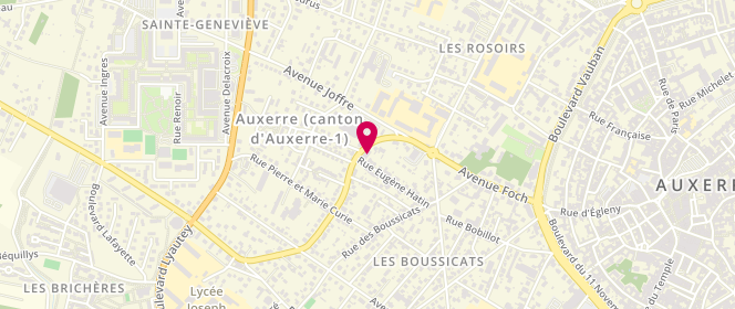 Plan de LAMUDE Anne Marie, 19 Avenue de Saint Georges, 89000 Auxerre