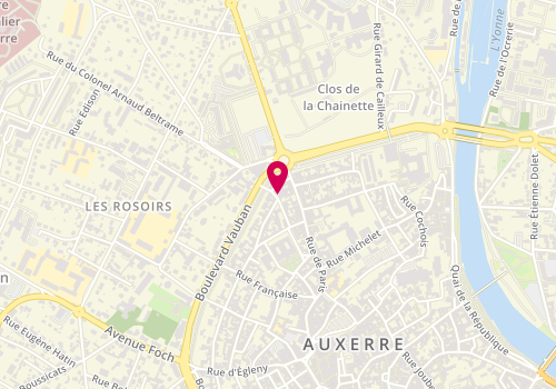 Plan de PIFFOUX Marc, 36 Rue Alexandre Marie, 89000 Auxerre