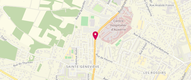 Plan de BENISTAND Marie, 2 Boulevard de Verdun, 89011 Auxerre