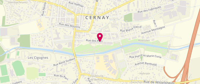 Plan de GERVASI Jean Marc, 18 Rue des Pres, 68700 Cernay