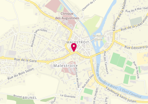 Plan de CASTILLON-MOSER Véronique, 4 Faubourg Sainte Anne, 56140 Malestroit