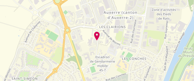 Plan de CHAIBA-CORREIA Imène, 5 Avenue Fontaine Sainte Marguerite, 89003 Auxerre