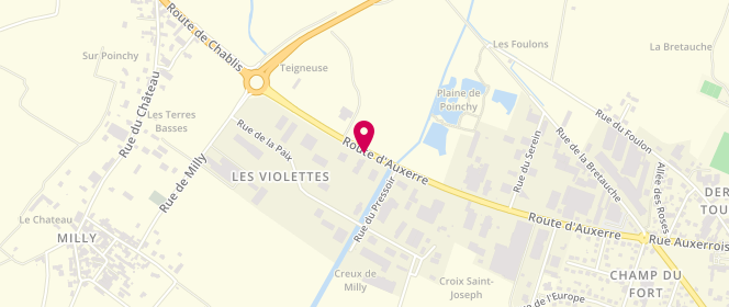 Plan de RENAUDIN Sylvain, 29 Route d'Auxerre, 89800 Chablis