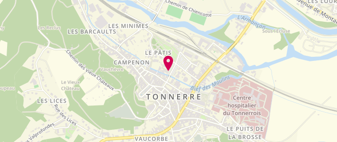 Plan de LETELLIER Laurent, 2 Bis Place de la Republique, 89700 Tonnerre