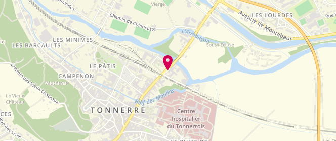 Plan de ROULIN Jean, 24 Rue du Pont, 89700 Tonnerre