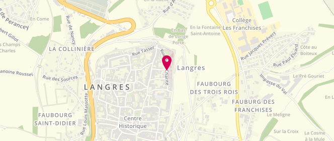 Plan de PEIGNAUX Karine, 10 Rue de la Charite, 52200 Langres