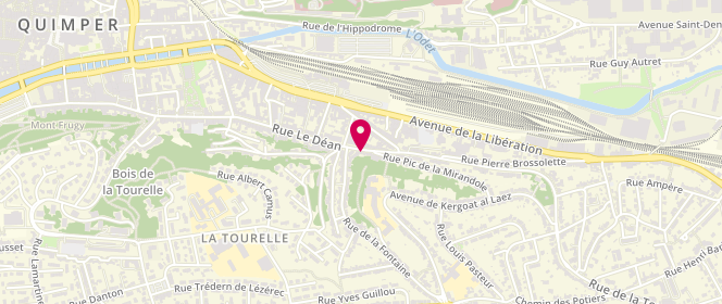 Plan de PERES Louis, 3 Rue Saint Julien, 29000 Quimper