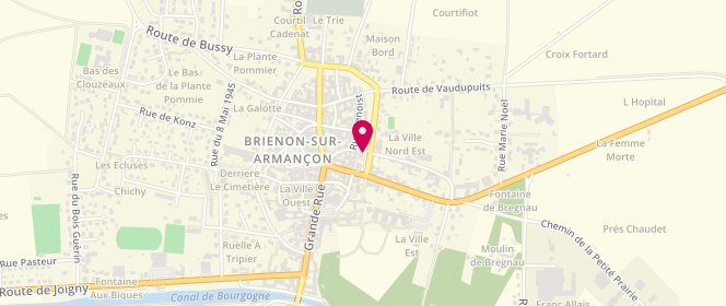 Plan de BRENNER Evelyne, 2 Boulevard du Marechal Leclerc, 89210 Brienon-sur-Armançon