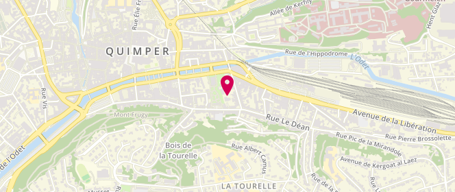 Plan de AUTRET Hervé, 36 Ter Rue Aristide Briand, 29000 Quimper