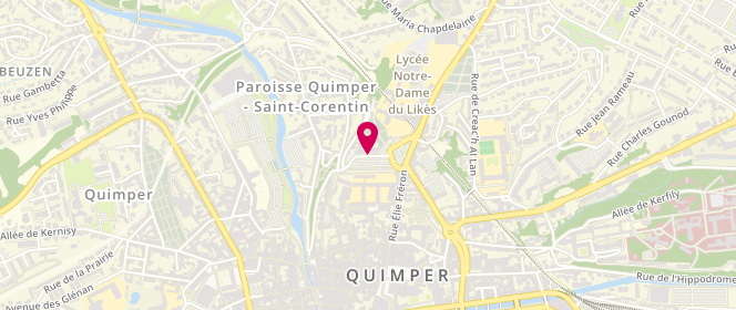 Plan de VERLINGUE Luc, 10 Place de la Tourbie, 29000 Quimper