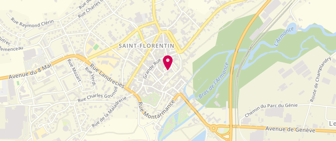 Plan de GARNIER-DEL BEN Marie Pierre, 3 Place de l'Église, 89600 Saint-Florentin