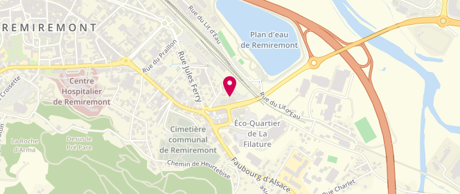 Plan de ROGER Anne Sophie, 23 Rue du Grand Breuil, 88200 Remiremont
