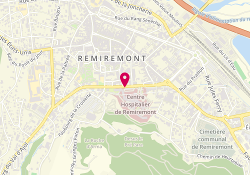 Plan de SHIMI Chiraz, 1 Rue Georges Lang, 88204 Remiremont