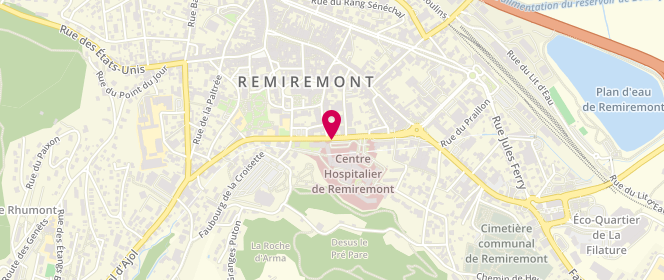Plan de BENAYAD Nésrine, 1 Rue Georges Lang, 88204 Remiremont