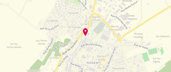 Plan de CART Philippe, 188 Rue du Ml de Lattre, 52800 Nogent