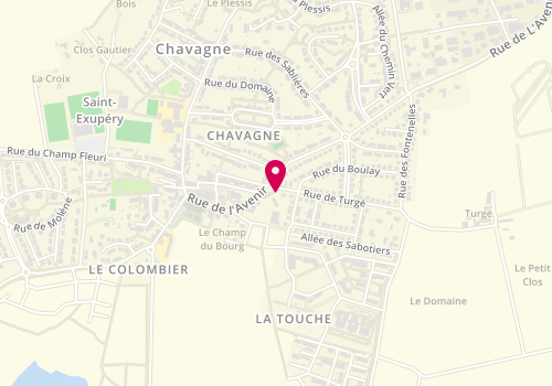 Plan de SICARD Christophe, 2 Rue de Turge, 35310 Chavagne