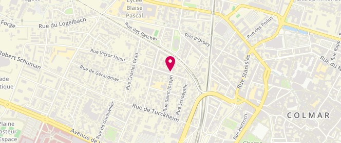 Plan de RIBEREAU-GAYON Benoît, 25 Rue Saint Joseph, 68000 Colmar