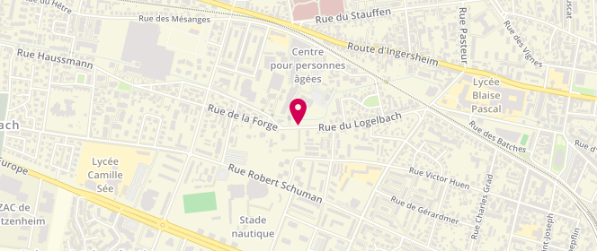 Plan de CLAISSE Laurette, 122 Rue du Logelbach, 68025 Colmar