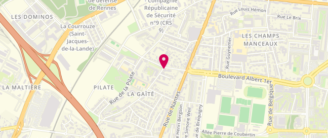 Plan de LEMERCIER Mireille, 15 Rue du Temple de Blosne, 35136 Saint-Jacques-de-la-Lande