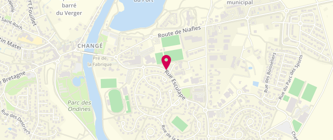 Plan de ROUX-PERTUS Clara, 33 Rue Esculape, 53810 Changé
