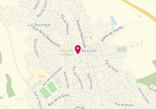 Plan de BOUVET Ludivine, 1 Rue des Hortensias, 72650 La Bazoge