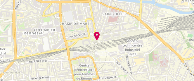 Plan de DEROUET Amélie, 19 Place de la Gare, 35000 Rennes
