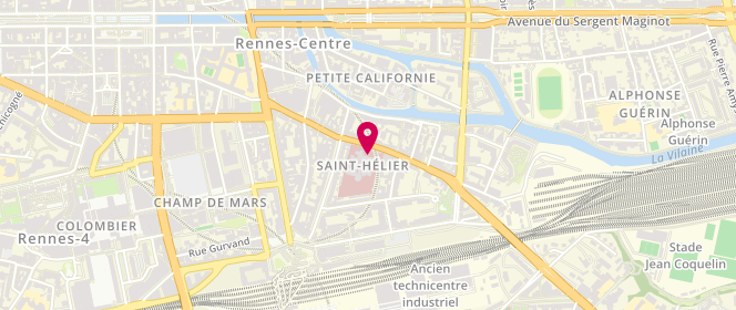 Plan de DESORMEAUX Catherine, 54 Rue Saint Hélier, 35000 Rennes