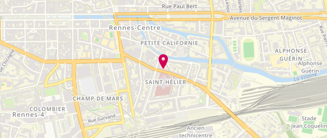 Plan de BARBIER Pascale, 31 Rue Saint Hélier, 35000 Rennes